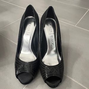 White House Black Market peek-a-boo heels